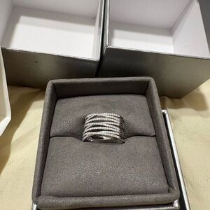 Nordstrom Silver Multi-Band Women's Ring